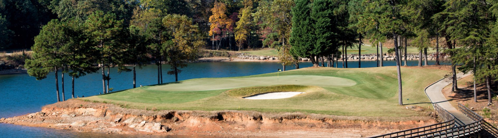 view of golf course green